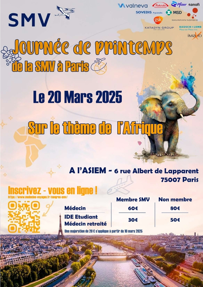 Journée de printemps de la SMV à Paris - 20 mars 2025